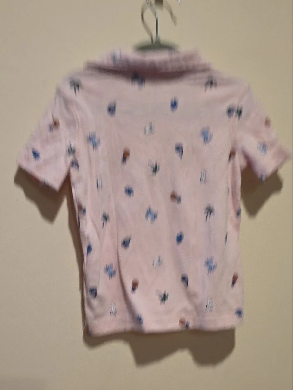 Carter's Pink Short-Sleeve Polo with Nautical & Tropical Print Size 3t